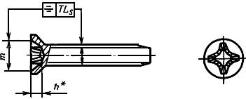 ГОСТ 10619-80 Винты самонарезающие с потайной головкой для металла и пластмассы. Конструкция и размеры (с Изменением N 1)