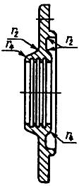 ГОСТ 11641-73 Крышки торцовые с канавкой для уплотнительного кольца. Конструкция и размеры (с Изменениями N 1, 2)
