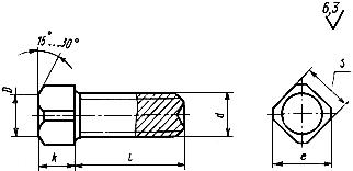 ГОСТ 1485-84 Винты установочные с квадратной головкой и засверленным концом классов точности A и В. Конструкция и размеры (с Изменением N 1)