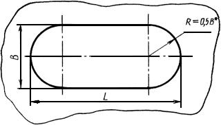 ГОСТ 16030-70 Отверстия сквозные квадратные и продолговатые под крепежные детали. Форма и размеры (с Изменением N 1)