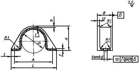 ГОСТ 17678-80 Скобы облегченные для крепления трубопроводов и кабелей. Конструкция и размеры (с Изменениями N 1, 2)