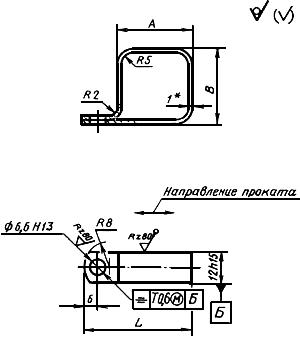 ГОСТ 17680-80 Серьги облегченные для крепления кабелей. Конструкция и размеры (с Изменениями N 1, 2)