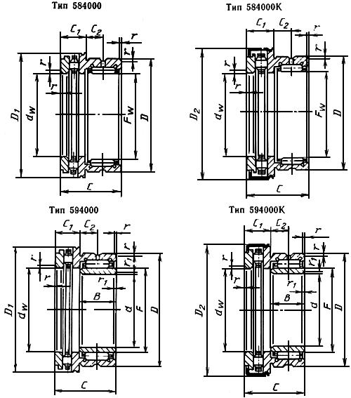 ГОСТ 20531-75 (СТ СЭВ 5272-85) Подшипники роликовые игольчатые радиально-упорные комбинированные. Технические условия (с Изменениями N 1, 2)