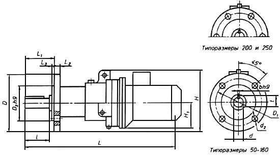 ГОСТ 26218-94 Редукторы и мотор-редукторы волновые зубчатые. Параметры и размеры