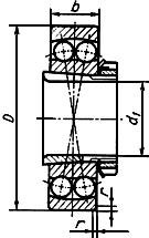 ГОСТ 8545-75 Подшипники шариковые и роликовые двухрядные с закрепительными втулками. Типы и основные размеры
